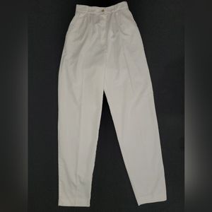 80's SirJe' White slacks. Sz 7/8  🇺🇸